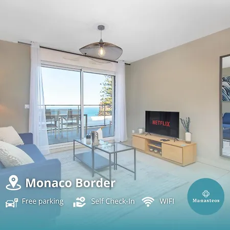 Luxury Apartment - Sea View - Private Parking - Bp Beausoleil Exterior photo